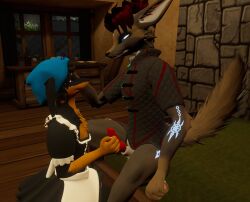 anthro anthro_only canid canine fur furry furry_only judgesyrus male male_only rexouium tagme vr_media vrchat