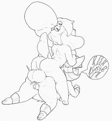 animal_crossing animal_genitalia ankha ankha_(animal_crossing) artist_request dickgirl fucked_silly furry furry_female furry_futa futa_on_female futa_only futanari intersex isabelle_(animal_crossing) knotted nintendo pornography sex source_request year_request