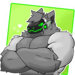 furry gay male muscular_male protogen solo_male synth07 tagme