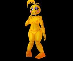 animatronic avian belly bird breasts chicken female five_nights_at_freddy's five_nights_at_freddy's_2 galliform gallus_(genus) genitals hi_res ls machine navel nipples phasianid pussy robot scottgames solo toy_chica_(fnaf) video_games yellow_body