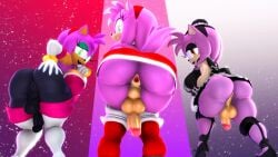 16:9 2020 3d 3d_(artwork) accessory amber_eyes amy_rose amy_rose_the_werehog amy_the_bat anthro anus ass big_butt billynr boots bottomless bubble_butt clothed clothing digital_media_(artwork) eulipotyphlan eyelashes eyeshadow footwear ftg_crossgender fti_crossgender fuckgirl fur genitals gloves goth gradient_background green_eyes group gynomorph hair handwear headband hedgehog hi_res intersex looking_at_viewer looking_back maid_uniform makeup mammal multicolored_body multicolored_fur penis penis_towards_viewer pink_body pink_fur pink_hair rouge_the_bat_(cosplay) sega simple_background sonic_(series) sonic_the_hedgehog_(series) sonic_unleashed source_filmmaker tan_body tan_fur thick_thighs trio two_tone_body two_tone_fur uniform upskirt were wereeulipotyphlan werehog wide_hips widescreen