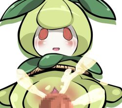 arms_tied blush bodily_fluids bound breath censored closed_eyes crying duo ejaculating_cum ejaculation empty_eyes erection eyebrow_through_hair eyebrows female female_focus forced front_view generation_5_pokemon genital_fluids genitals green_body hair hein_(pixiv) human interspecies leaf leaking leaves_in_hair looking_at_viewer lying male male/female mammal nintendo on_back penetration penile penile_penetration penis_in_pussy petilil plant pokemon pokemon_(species) pokephilia pussy rape red_eyes rope simple_background tears translucent translucent_hair vaginal_penetration vaginal_penetration video_games white_background