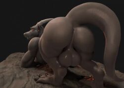 1boy 2022 3d 3d_(artwork) animated anthro anus ass_up balls big_balls big_butt bouncing_balls butt claws digital_media_(artwork) digitigrade dragon fangs genitals glistening grey_body horn inviting jack-o'_pose looking_at_viewer looking_back loop male male_only moreuselesssource mp4 muscular naked narrowed_eyes no_sound nude orange_eyes penis pose rear_view scalie shaking_butt short_playtime simple_background solo tagme thick_thighs video webm yaoi