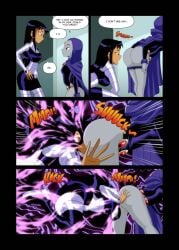 anal anal_vore blackfire clothing comic dc dc_comics female_pred female_prey raven_(dc) same_size_vore skirt teen_titans varu vore