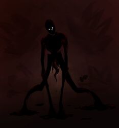 black_body black_goo black_skin contortion doors_(roblox) goo horror_(theme) humanoid lewdoidja_(artist) looking_at_viewer no_mouth one_eye roblox roblox_game seek_(doors) slender slender_body solo tagme tall tentacle_penis