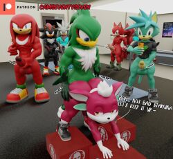 3d_(artwork) accipitrid accipitriform anal anal_sex anthro anthro_only ass avian balls bedroom_eyes bent_over big_butt bird black_body black_fur blue_body blue_fur camseven canid canine canis chip_(sonic) clothing custom_character_(sonic_forces) digital_media_(artwork) domestic_cat echidna erection eulipotyphlan feathers felid feline felis fur gadget_the_wolf genitals girly green_body green_feathers group gym hair hedgehog hi_res jet_the_hawk knuckles_the_echidna looking_back male male/male male_only male_penetrated male_penetrating male_penetrating_male mammal masturbation mirror monotreme narrowed_eyes nipple_fetish nipple_pinch nipple_play penetration phone pinch red_body red_fur seductive sega sex shadow_the_hedgehog silver_the_hedgehog smile smirk sonic_(series) sonic_forces sonic_riders sonic_the_hedgehog_(series) sonic_unleashed teapot_(body_type) thick_thighs topwear unknown_species watermark white_body white_fur white_hair wide_hips wings wolf