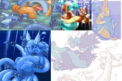 9_6 blue_skin canine charmander charmeleon color dragonair dratini female feral feral_on_feral fire floatzel fox fur furry_tail horn interspecies kitsune luxray male multiple_females multiple_males multiple_tails nintendo orange_fur orange_skin pokemon pokemon_(species) pokemon_dppt pokemon_rgby pussy rape sex straight tail tail_fire underwater vaginal_penetration vulpix water