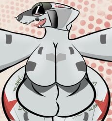 aeromorph aircraft anthro bedroom_eyes belly big_belly big_breasts breasts digestion_implied digestion_noises dominant dominant_female female front_view hi_res huge_belly huge_breasts huge_thighs iconictm leaning leaning_forward living_aircraft living_machine living_vehicle looking_at_viewer machine narrowed_eyes nude open_mouth seductive solo thick_thighs tongue tongue_out vehicle vore vore_implied wide_hips