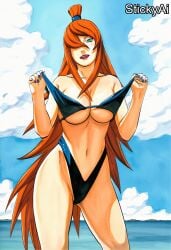 1girls accurate_art_style ai_generated anime_coloring curvy female female_only manga_style mature mature_female mei_terumi milf naruto naruto_(series) naruto_shippuden pinup solo solo_female stickyai