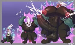 abs balls biceps furry gay hyper hyper_balls hyper_genitalia hyper_penis hyper_testicles male male_focus male_only merong muscles muscular muscular_arms muscular_legs muscular_male muscular_thighs nipples pecs penis testicles veins veiny_penis