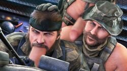 gay bara captain_price john_price male male_only call_of_duty blowjob oral fellatio sucking sucking_penis blue_eyes censored beard daddy dilf domredsins
