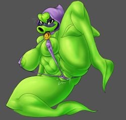 1girls anthro anthrofied ass chubby chubby_female electronic_arts female female_only flora_fauna freckles green_shadow_(pvz) lactation mapuliart one-piece_thong peashooter_(pvz) plant plant_humanoid plantie plants_vs._zombies plants_vs_zombies popcap_games thick_thighs vagina video_game_character video_games wet wet_pussy