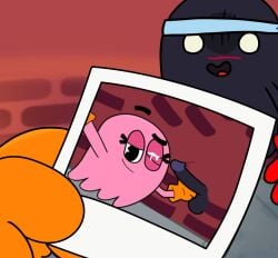 1boy 1boy1girl 1girls 2026 accurate_art_style bandai_namco big_penis black_body black_skin blink blush blushing cum cum_in_eye cum_in_penis cum_on_face cumshot cumshot_on_face fan_character ghost ghost_girl ghost_male gloves hetero looking_at_viewer mark_(pac-man_oc) masturbation oc orange_gloves original_character pac-man:_snack_breaks pac-man_(series) pac-man_city pac-man_eyes pac-man_ghost parody penis photo photo_(object) photoshoot pink_body pinky_(pac-man) pinky_(pac-man:_snack_breaks) red_gloves self_insert taking_photo taking_picture taking_selfie they thumbs_up video_games wink