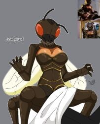 arthropod classic_horror female insect insectoid jose_yvgpi8 josetolleres2 red_eyes tagme the_wasp_woman wasp wasp_girl