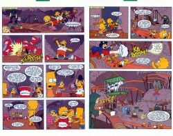 1girls 3boys accidental_exposure accurate_art_style bart_simpson cave convenient_censorship copy:bongo_comics embarrassed embarrassed_nude_female enf humor lisa_simpson martin_prince milhouse_van_houten multiple_pages necklace official_art only_one_naked page_6 page_7 pearl_necklace public public_exposure public_humiliation public_indecency tagme the_simpsons young