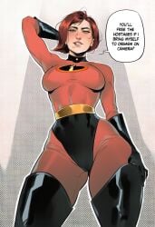 1girls ai_generated big_ass big_thighs breasts curvaceous curvy curvy_figure digital_media_(artwork) disney elastigirl female female_only helen_parr hips hourglass_figure huge_ass huge_thighs large_ass large_thighs latex legs light-skinned_female light_skin mature mature_female milf mother phophopho pixar pixar_mom slim_waist the_incredibles thick thick_hips thick_legs thick_thighs thighs voluptuous voluptuous_female waist wide_hips wide_thighs