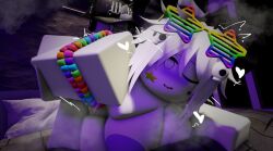 1boy 1boy1girl 1girls 3d artist_request big_breasts breasts from_behind nude roblox robloxian tagme white_hair white_skin