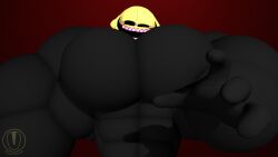1boy 3d 3d_(artwork) 4_fingers anthro bara big_abs big_biceps big_muscles big_pecs black_body bloodshot_eyes buff buff_male cartoony friday_night_funkin gradient_background grin hi_res huge_abs huge_biceps huge_moobs huge_muscles huge_pecs hyper hyper_biceps hyper_muscles hyper_pecs kayakazan_(artist) lazy_eye lemon_demon low-angle_view male male_focus male_only monster monster_(friday_night_funkin) moobs muscle_growth muscles muscular muscular_male naked nude pecs reaching_out reaching_towards_viewer red_background sfm sharp_teeth small_waist smile smiling smiling_at_viewer solo source_filmmaker sweatdrop textless top_heavy towering_over_viewer unrealistic_proportions watermark wide_mouth wide_shoulders