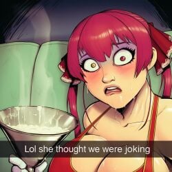 1girl ai_generated annoyed blush bustybunz close-up cum_drinking cum_eating cum_feeding cum_in_container disgust drooling face_focus gokkun heterochromia hololive houshou_marine licking red_eyes reluctant request requested saliva shock snapchat solo sweat tagme tongue_out virtual_youtuber yellow_eyes
