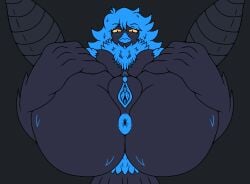 4chan_anon anonymous_artist anthro anus areola avian avian_feet beak big_breasts big_butt bioluminescence biped bird black_body black_feathers black_fur blue_areola blue_beak blue_body blue_feathers blue_fur blue_hair blue_nipples blue_vulva breasts butt claws clitoral_hood clitoris curvy_figure dark_body dark_skin digital_media_(artwork) eyebrows eyelashes feather_hair feather_hands feathered_wings feathers female fingers fur genitals glowing glowing_genitalia hair half-closed_eyes hi_res huge_breasts huge_butt long_hair looking_at_viewer lying lying_on_ground martlet_(undertale_yellow) martlet_(zenith_form) mature_female monster narrowed_eyes navel neck_tuft nipples non-mammal_breasts non-mammal_hair non-mammal_navel non-mammal_nipples nude nude_anthro nude_female on_back on_ground perineum presenting presenting_anus presenting_hindquarters presenting_vulva pseudo_hair pubes pupils scuted_legs scutes simple_background slit_pupils smile solo spread_butt spread_legs spread_vulva spreading tail tail_feathers thick_thighs tuft unbirthing undertale undertale_(series) undertale_yellow unknown_artist urethra vaginal vore vulva wide_hips winged_arms wings yellow_eyes yellow_sclera