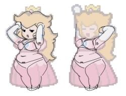 paper peach from mario (series) by artist request