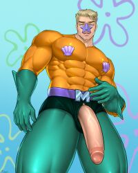 1boy abs big_cock big_penis circumcised flaccid flaccid_penis huge_cock kappibara looking_down male male_only mermaid_man mermaid_man_(young) muscles muscular muscular_male nickelodeon penis_out penis_through_underwear posing presenting_penis ripped_clothing ripped_pants smooth_skin spongebob_squarepants superhero teasing thick_thighs underwater veiny_penis