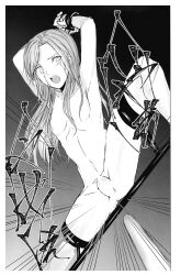 bondage comic completely_nude_female doujinshi edelgard_von_hresvelg female fire_emblem fire_emblem:_three_houses mugen_no_sudadokei nintendo open_mouth shackles surprise tears terror translated