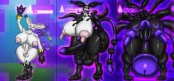 1futa 3_toes absurd_res anthro ass back_tentacles ball_growth balls ballsack bandai_namco big_balls big_breasts big_butt black_claws black_penis blue_background blue_eyes breasts cartoony circumcised claws corruption dangling_testicles digimon digimon_(species) digital_drawing_(artwork) digital_media_(artwork) diphallia diphallism erection evilfoxyfull feet first_person_view foreskin foreskin_folds fur futa_only futanari gaping gaping_urethra gatomon genital_growth genitals gesture green_background growth hi_res holding_viewer humanoid_genitalia humanoid_penis imminent_fellatio imminent_sex intact long_nipples low_hanging_balls multi_balls multi_genitalia multi_penis nipple_growth nipples nude open_mouth pawpads penis penis_growth pink_nipples presenting presenting_penis purple_ear_tips purple_ears purple_nipples purple_pawpads purple_penis purple_tail_tuft purple_tongue retracted_foreskin scrotum simple_background smile smiling_at_viewer smooth_penis solo standing tail_tuft tentacle tentacle_growth testicles toes tongue tongue_out transformation transformation_sequence tuft uncut urethra vein veiny_penis waving waving_at_viewer white_balls white_body white_fur white_penis