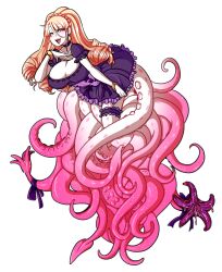 1girls 2019 big_breasts blonde_hair cleavage curly_hair dress female female_only long_hair looking_at_viewer monster_girl narrowed_eyes octopus_girl octopus_tentacle png pridekun scylla smiling_at_viewer solo solo_female tentacle tentacle_pussy very_high_resolution white_body