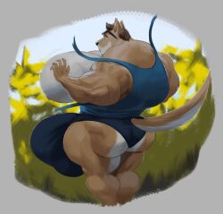 abs balls biceps big_bulge bulge furry gay guzreuef huge_bulge hyper hyper_balls hyper_bulge hyper_genitalia hyper_pecs hyper_penis hyper_testicles male male_focus male_only muscles muscular muscular_arms muscular_ass muscular_back muscular_legs muscular_male muscular_thighs nipples pecs penis testicles