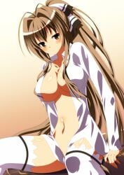 1girls amagi_brilliant_park big_breasts breasts female_only ka2 nude poolside sento_isuzu solo