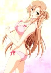 1girls big_breasts breasts female_only ka2 nude poolside solo sword_art_online yuuki_asuna