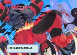abs anthro balls biceps bodybuilder cum cum_on_penis cumming excessive_cum flexing furry gay hyper hyper_balls hyper_genitalia hyper_muscles hyper_penis hyper_testicles incineroar kunn_(artist) machoke male male_focus male_only muscles muscular muscular_arms muscular_ass muscular_back muscular_legs muscular_male muscular_thighs nipples pecs penis penis_growth pokemon pokemon_(species) tearing_clothes testicles veins veiny_penis vore