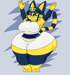 2022 animal_crossing ankha ankha_prime_(user3345) anthro big_breasts breasts female nintendo tagme thick_thighs thighs user3345 wide_hips