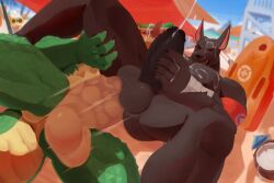 abs anal anthro balls biceps bodybuilder cum cum_on_penis cumming excessive_cum furry gay gay_sex hyper hyper_balls hyper_genitalia hyper_muscles hyper_penis hyper_testicles kunn_(artist) league_of_legends male male_focus male_only muscles muscular muscular_arms muscular_ass muscular_back muscular_legs muscular_male muscular_thighs nasus nipples pecs penis renekton testicles veins veiny_penis