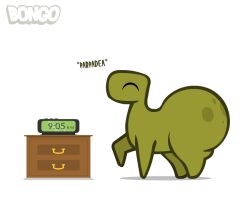 ass ass_bigger_than_head big_ass big_butt bongo_(character) bongo_(series) bonguitoweon dinosaur green_body green_skin huge_ass huge_butt large_ass large_butt simple spanish_text text translated translated_in_comments