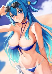 1girls aqua_(konosuba) big_breasts breasts kono_subarashii_sekai_ni_shukufuku_wo! rororo solo