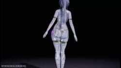 1girls animated ass_focus big_ass big_breasts bodysuit dancing iwara mikumikudance music orion_dobledosis sound tagme video white_bodysuit wide_hips yowane_haku