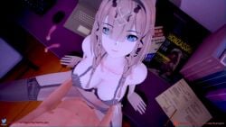 1boy 1girls 3d animated blue_eyes bra condom cum_in_pussy cum_inside honkai_impact honkai_impact_3rd koikatsu lingerie mastapov mp4 pardofelis_(honkai_impact) pov pov_eye_contact sex sound stockings tagme video