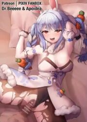 1girls animated apoidea armpits bar_censor blue_hair bunny_ears bunny_girl censored cum cum_in_pussy cum_inside dr.beeeee ejaculation heart_censor hololive hololive_fantasy hololive_japan leotard_aside medium_breasts mp4 no_sound on_bed pantyhose pussy sex tagme torn_clothes usada_pekora vaginal_penetration video virtual_youtuber