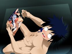 balls black_hair blowbang blue_eyes blue_hair cuckold cum cumming ed-jim fairy_tail female gangbang giant_penis gray_fullbuster handjob juvia_lockser licking_penis male_only micropenis miniscule_penis muscles nano_penis pale_skin recording shocked shocked_expression size_difference skinny_penis small_penis small_penis_humiliation smirk thick_penis tiny_penis