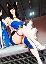 2d activision ahri blizzard_entertainment car crossover d.va_(cosplay) league_of_legends overwatch riot_games tagme