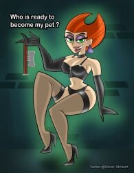 choker danny_phantom gloves heels high_heels legwear lingerie nickelodeon penelope_spectra phamthomstrikerx underwear