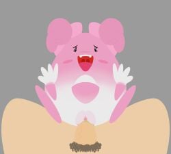 blissey bodily_fluids bush_(disambiguation) clitoral_hood clitoris cowgirl_position duo egg female feral first_person_view from_front_position generation_2_pokemon genital_fluids genitals happy_harvey hi_res human interspecies male male/female mammal nintendo on_bottom on_top open_mouth penetration phone_drawing pink_body pokemon pokemon_(species) pouch_(anatomy) pubes pussy pussy_juice sex smile spread_legs spreading vaginal_penetration vaginal_penetration video_games