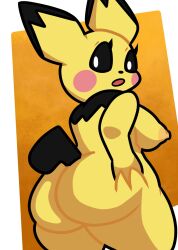pichu from pokemon by lewdewott