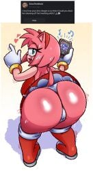 amy_rose anthro big_ass big_breasts deegee devilishcentral pantyshot question sega sonic_(series) sonic_the_hedgehog_(series) tagme twerking