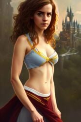 1girls ai_generated challenger_x harry_potter hermione_granger hogwarts medium_breasts school_uniform schoolgirl seductive self_upload stable_diffusion teenage_girl teenager