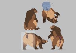 aetherxov against_surface ambiguous_gender anus ass ass_on_glass balls bear big_balls bloated brown_bear chubby_belly chubby_feral chubby_male clothed clothed_feral clothing dominant dominant_feral duo enema facesitting feral feral_on_top genitals glass grizzly_bear hair hi_res human human_on_feral inflation interspecies kuruk_(character) lingerie lingerie_on_feral male male/ambiguous mammal mane mane_hair on_glass overweight panties panties_on_feral pawpads paws puffy_anus size_difference slightly_chubby stomach_bulge submissive submissive_human underwear ursine water_tank zoophilia