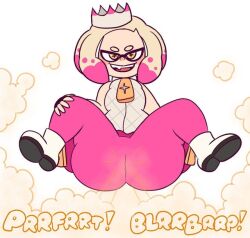 ass drawful-s fart fart_cloud female female_only leggings pearl_(splatoon) smilingrnrnsplatoon splatoon splatoon_2