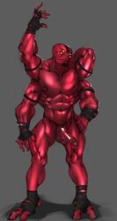 abs alien alien_humanoid balls ben_10 cartoon_network dagantfus_(artist) fourarms genitals hi_res humanoid male male_only multi_arm multi_eye multi_limb muscular muscular_humanoid muscular_male nipple_piercing nipples pecs penis piercing red_body red_skin solo tetramand vein veiny_penis